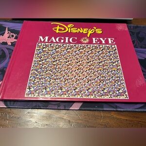 Vtg. Disney Magic Eye Illusions Hardcover Book (1994)